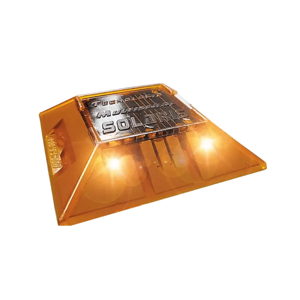 Las Vialetas Solares ayudan a delimitar carriles y ciclovías, con función solar led y sistemas inteligente JVM para la sincronización del parpadeo 